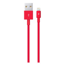 USB кабель Ttec 2DK7508K Apple iPhone SE 2022, iPhone 14 Pro Max, iPhone 14 Plus, iPhone 14 Pro, iPhone 14, iPhone 13 Pro, iPhone 13 Mini, iPhone 13, iPhone 13 Pro Max, iPhone 12 Mini, iPhone 12 Pro Max, Lightning, 1.0 м., Червоний