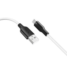 USB кабель Ridea RC-M114 Soft Silico, MicroUSB, 1.0 м., Чорний