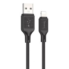 USB кабель Hoco X90 Apple iPhone SE 2022, iPhone 14 Pro Max, iPhone 14 Plus, iPhone 14 Pro, iPhone 14, iPhone 13 Pro, iPhone 13 Mini, iPhone 13, iPhone 13 Pro Max, iPhone 12 Mini, iPhone 12 Pro Max, iPhone 12 Pro, Lightning, 1.0 м., Чорний