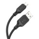 USB кабель Hoco X90, MicroUSB, 1.0 м., Чорний