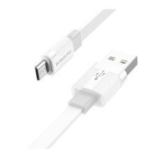 USB кабель Borofone BX89, MicroUSB, 1.0 м., Білий