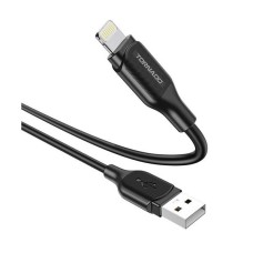 USB кабель TORNADO TX9 Apple iPhone SE 2022, iPhone 14 Pro Max, iPhone 14 Plus, iPhone 14 Pro, iPhone 14, iPhone 13 Pro, iPhone 13 Mini, iPhone 13, iPhone 13 Pro Max, iPhone 12 Mini, iPhone 12 Pro Max, iPhone 12 Pro, Lightning, 1.0 м., Чорний