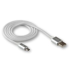 USB кабель WALKER C740, MicroUSB, 1.0 м., Білий