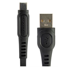 USB кабель Konfulon DC-02C Apple iPhone SE 2022, iPhone 14 Pro Max, iPhone 14 Plus, iPhone 14 Pro, iPhone 14, iPhone 13 Pro, iPhone 13 Mini, iPhone 13, iPhone 13 Pro Max, iPhone 12 Mini, iPhone 12 Pro Max, Lightning, 2.0 м., Чорний