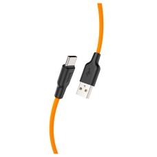 USB кабель Hoco X21 Plus Silicone, Type-C, 1.0 м., Чорний