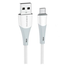 USB кабель Borofone BX60, MicroUSB, 1.0 м., Білий