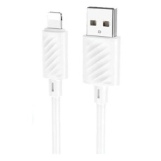 USB кабель Hoco X88 Apple iPhone SE 2022, iPhone 14 Pro Max, iPhone 14 Plus, iPhone 14 Pro, iPhone 14, iPhone 13 Pro, iPhone 13 Mini, iPhone 13, iPhone 13 Pro Max, iPhone 12 Mini, iPhone 12 Pro Max, iPhone 12 Pro, Lightning, 1.0 м., Білий