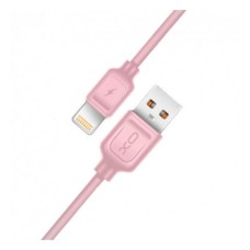 USB кабель XO NB36 Apple iPhone SE 2022, iPhone 14 Pro Max, iPhone 14 Plus, iPhone 14 Pro, iPhone 14, iPhone 13 Pro, iPhone 13 Mini, iPhone 13, iPhone 13 Pro Max, iPhone 12 Mini, iPhone 12 Pro Max, iPhone 12 Pro, Lightning, 1.0 м., Рожевий