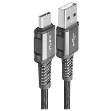 USB кабель Acefast C1-04, Type-C, 1.2 м., Чорний