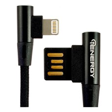 USB кабель iEnergy CA-17 Apple iPhone SE 2022, iPhone 14 Pro Max, iPhone 14 Plus, iPhone 14 Pro, iPhone 14, iPhone 13 Pro, iPhone 13 Mini, iPhone 13, iPhone 13 Pro Max, iPhone 12 Mini, iPhone 12 Pro Max, iPhone 12 Pro, Lightning, 1.0 м., Чорний