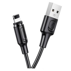 USB кабель TORNADO TX14 Apple iPhone SE 2022, iPhone 14 Pro Max, iPhone 14 Plus, iPhone 14 Pro, iPhone 14, iPhone 13 Pro, iPhone 13 Mini, iPhone 13, iPhone 13 Pro Max, iPhone 12 Mini, iPhone 12 Pro Max, iPhone 12 Pro, Lightning, 1.0 м., Чорний