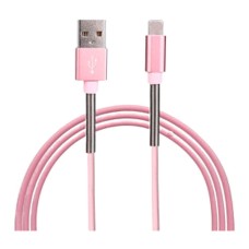 USB кабель Mizoo X300, MicroUSB, 1.0 м., Рожевий