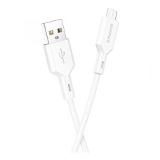 USB кабель Borofone BX70, MicroUSB, 1.0 м., Білий