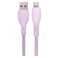 USB кабель SkyDolphin S22L Apple iPhone SE 2022, iPhone 14 Pro Max, iPhone 14 Plus, iPhone 14 Pro, iPhone 14, iPhone 13 Pro, iPhone 13 Mini, iPhone 13, iPhone 13 Pro Max, iPhone 12 Mini, iPhone 12 Pro Max, Lightning, 1.0 м., Фіолетовий