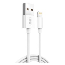 USB кабель XO NB47 Apple iPhone SE 2022, iPhone 14 Pro Max, iPhone 14 Plus, iPhone 14 Pro, iPhone 14, iPhone 13 Pro, iPhone 13 Mini, iPhone 13, iPhone 13 Pro Max, iPhone 12 Mini, iPhone 12 Pro Max, iPhone 12 Pro, Lightning, 1.0 м., Білий