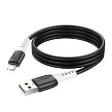 USB кабель Hoco X82 Apple iPhone SE 2022, iPhone 14 Pro Max, iPhone 14 Plus, iPhone 14 Pro, iPhone 14, iPhone 13 Pro, iPhone 13 Mini, iPhone 13, iPhone 13 Pro Max, iPhone 12 Mini, iPhone 12 Pro Max, iPhone 12 Pro, Lightning, 1.0 м., Чорний