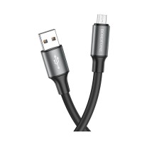 USB кабель Borofone BX82, MicroUSB, 1.0 м., Черный