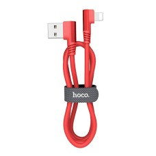 USB кабель Hoco U83 Apple iPhone SE 2022, iPhone 14 Pro Max, iPhone 14 Plus, iPhone 14 Pro, iPhone 14, iPhone 13 Pro, iPhone 13 Mini, iPhone 13, iPhone 13 Pro Max, iPhone 12 Mini, iPhone 12 Pro Max, iPhone 12 Pro, Lightning, 1.2 м., Червоний