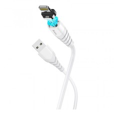 USB кабель Hoco X63 Apple iPhone SE 2022, iPhone 14 Pro Max, iPhone 14 Plus, iPhone 14 Pro, iPhone 14, iPhone 13 Pro, iPhone 13 Mini, iPhone 13, iPhone 13 Pro Max, iPhone 12 Mini, iPhone 12 Pro Max, iPhone 12 Pro, Lightning, 1.0 м., Білий