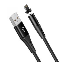 USB кабель Hoco X60 Apple iPhone SE 2022, iPhone 14 Pro Max, iPhone 14 Plus, iPhone 14 Pro, iPhone 14, iPhone 13 Pro, iPhone 13 Mini, iPhone 13, iPhone 13 Pro Max, iPhone 12 Mini, iPhone 12 Pro Max, iPhone 12 Pro, Lightning, 1.0 м., Чорний