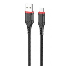 USB кабель Borofone BX67, MicroUSB, 1.0 м., Чорний