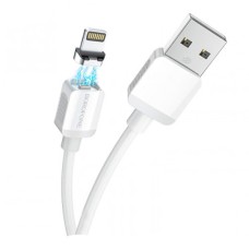 USB кабель Borofone BX57 Apple iPhone SE 2022, iPhone 14 Pro Max, iPhone 14 Plus, iPhone 14 Pro, iPhone 14, iPhone 13 Pro, iPhone 13 Mini, iPhone 13, iPhone 13 Pro Max, iPhone 12 Mini, iPhone 12 Pro Max, iPhone 12 Pro, Lightning, 1.0 м., Білий