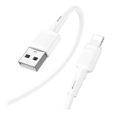 USB кабель Hoco X83 Apple iPhone SE 2022, iPhone 14 Pro Max, iPhone 14 Plus, iPhone 14 Pro, iPhone 14, iPhone 13 Pro, iPhone 13 Mini, iPhone 13, iPhone 13 Pro Max, iPhone 12 Mini, iPhone 12 Pro Max, iPhone 12 Pro, Lightning, 1.0 м., Білий