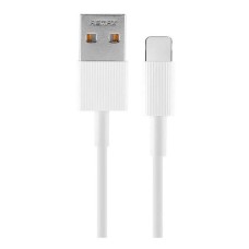 USB кабель Remax RC-120i Apple iPhone SE 2022, iPhone 14 Pro Max, iPhone 14 Plus, iPhone 14 Pro, iPhone 14, iPhone 13 Pro, iPhone 13 Mini, iPhone 13, iPhone 13 Pro Max, iPhone 12 Mini, iPhone 12 Pro Max, iPhone 12 Pro, Lightning, 0.3 м., Білий