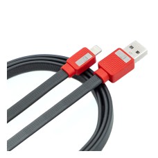 USB кабель IZI MD-11 Apple iPhone SE 2022, iPhone 14 Pro Max, iPhone 14 Plus, iPhone 14 Pro, iPhone 14, iPhone 13 Pro, iPhone 13 Mini, iPhone 13, iPhone 13 Pro Max, iPhone 12 Mini, iPhone 12 Pro Max, iPhone 12 Pro, Lightning, 2.0 м., Чорний