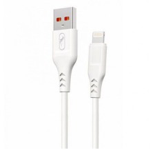 USB кабель SkyDolphin S61LB Apple iPhone SE 2022, iPhone 14 Pro Max, iPhone 14 Plus, iPhone 14 Pro, iPhone 14, iPhone 13 Pro, iPhone 13 Mini, iPhone 13, iPhone 13 Pro Max, iPhone 12 Mini, iPhone 12 Pro Max, Lightning, 2.0 м., Білий