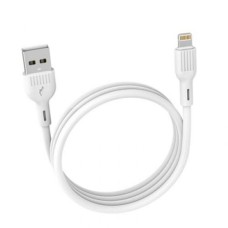 USB кабель SkyDolphin S03L Apple iPhone SE 2022, iPhone 14 Pro Max, iPhone 14 Plus, iPhone 14 Pro, iPhone 14, iPhone 13 Pro, iPhone 13 Mini, iPhone 13, iPhone 13 Pro Max, iPhone 12 Mini, iPhone 12 Pro Max, Lightning, 1.0 м., Білий