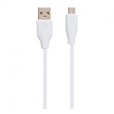 USB кабель Inkax CK-58, MicroUSB, 1.0 м., Білий