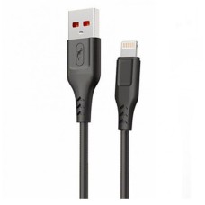 USB кабель SkyDolphin S61L Apple iPhone SE 2022, iPhone 14 Pro Max, iPhone 14 Plus, iPhone 14 Pro, iPhone 14, iPhone 13 Pro, iPhone 13 Mini, iPhone 13, iPhone 13 Pro Max, iPhone 12 Mini, iPhone 12 Pro Max, Lightning, 1.0 м., Чорний