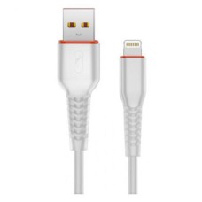 USB кабель SkyDolphin S54L Soft Apple iPhone SE 2022, iPhone 14 Pro Max, iPhone 14 Plus, iPhone 14 Pro, iPhone 14, iPhone 13 Pro, iPhone 13 Mini, iPhone 13, iPhone 13 Pro Max, iPhone 12 Mini, iPhone 12 Pro Max, Lightning, 1.0 м., Білий