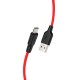 USB кабель Hoco X21 Plus Silicone, MicroUSB, 1.0 м., Красный