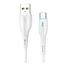 USB кабель SkyDolphin S48T LED, Type-C, 1.0 м., Білий