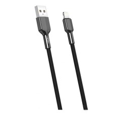 USB кабель XO NB182 Apple iPhone SE 2022, iPhone 14 Pro Max, iPhone 14 Plus, iPhone 14 Pro, iPhone 14, iPhone 13 Pro, iPhone 13 Mini, iPhone 13, iPhone 13 Pro Max, iPhone 12 Mini, iPhone 12 Pro Max, iPhone 12 Pro, Lightning, 1.0 м., Чорний