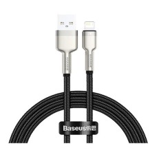 USB кабель Baseus CALJK-B01 Apple iPhone SE 2022, iPhone 14 Pro Max, iPhone 14 Plus, iPhone 14 Pro, iPhone 14, iPhone 13 Pro, iPhone 13 Mini, iPhone 13, iPhone 13 Pro Max, iPhone 12 Mini, iPhone 12 Pro Max, Lightning, 2.0 м., Чорний