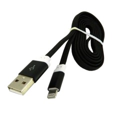 USB кабель Walker C330 Apple iPhone SE 2022, iPhone 14 Pro Max, iPhone 14 Plus, iPhone 14 Pro, iPhone 14, iPhone 13 Pro, iPhone 13 Mini, iPhone 13, iPhone 13 Pro Max, iPhone 12 Mini, iPhone 12 Pro Max, iPhone 12 Pro, Lightning, 1.0 м., Чорний