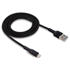 USB кабель Walker C575 Apple iPhone SE 2022, iPhone 14 Pro Max, iPhone 14 Plus, iPhone 14 Pro, iPhone 14, iPhone 13 Pro, iPhone 13 Mini, iPhone 13, iPhone 13 Pro Max, iPhone 12 Mini, iPhone 12 Pro Max, iPhone 12 Pro, Lightning, 1.0 м., Чорний