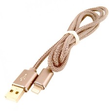 USB кабель Walker C740 Apple iPhone SE 2022, iPhone 14 Pro Max, iPhone 14 Plus, iPhone 14 Pro, iPhone 14, iPhone 13 Pro, iPhone 13 Mini, iPhone 13, iPhone 13 Pro Max, iPhone 12 Mini, iPhone 12 Pro Max, iPhone 12 Pro, Lightning, 1.0 м., Золотий