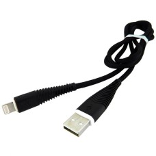 USB кабель Walker C550 Apple iPhone SE 2022, iPhone 14 Pro Max, iPhone 14 Plus, iPhone 14 Pro, iPhone 14, iPhone 13 Pro, iPhone 13 Mini, iPhone 13, iPhone 13 Pro Max, iPhone 12 Mini, iPhone 12 Pro Max, iPhone 12 Pro, Lightning, 1.0 м., Чорний