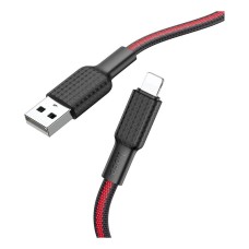 USB кабель Hoco X69 Apple iPhone SE 2022, iPhone 14 Pro Max, iPhone 14 Plus, iPhone 14 Pro, iPhone 14, iPhone 13 Pro, iPhone 13 Mini, iPhone 13, iPhone 13 Pro Max, iPhone 12 Mini, iPhone 12 Pro Max, iPhone 12 Pro, Lightning, 1.0 м., Червоний