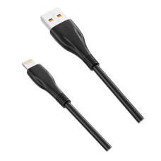 USB кабель XO NB185 Quick Charge Apple iPhone SE 2022, iPhone 14 Pro Max, iPhone 14 Plus, iPhone 14 Pro, iPhone 14, iPhone 13 Pro, iPhone 13 Mini, iPhone 13, iPhone 13 Pro Max, iPhone 12 Mini, iPhone 12 Pro Max, iPhone 12 Pro, Lightning, Чорний