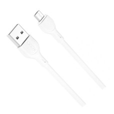 USB кабель XO NB200 Quick Charge, MicroUSB, 1.0 м., Білий