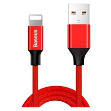 USB кабель Baseus CALYW-A09 Apple iPhone SE 2022, iPhone 14 Pro Max, iPhone 14 Plus, iPhone 14 Pro, iPhone 14, iPhone 13 Pro, iPhone 13 Mini, iPhone 13, iPhone 13 Pro Max, iPhone 12 Mini, iPhone 12 Pro Max, Lightning, 1.8 м., Червоний