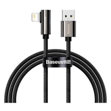 USB кабель Baseus CALCS-A01 Apple iPhone SE 2022, iPhone 14 Pro Max, iPhone 14 Plus, iPhone 14 Pro, iPhone 14, iPhone 13 Pro, iPhone 13 Mini, iPhone 13, iPhone 13 Pro Max, iPhone 12 Mini, iPhone 12 Pro Max, Lightning, 2.0 м., Чорний