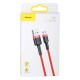 USB кабель Baseus CAMKLF-B09, MicroUSB, Червоний