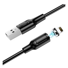 USB кабель Borofone BX41 Apple iPhone SE 2022, iPhone 14 Pro Max, iPhone 14 Plus, iPhone 14 Pro, iPhone 14, iPhone 13 Pro, iPhone 13 Mini, iPhone 13, iPhone 13 Pro Max, iPhone 12 Mini, iPhone 12 Pro Max, iPhone 12 Pro, Lightning, 1.0 м., Чорний