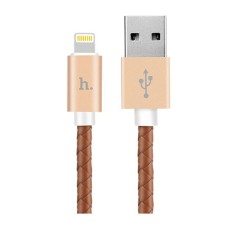 USB кабель Hoco U7 Pandora Bracelet Design Apple iPhone SE 2022, iPhone 14 Pro Max, iPhone 14 Plus, iPhone 14 Pro, iPhone 14, iPhone 13 Pro, iPhone 13 Mini, iPhone 13, iPhone 13 Pro Max, iPhone 12 Mini, Lightning, 1.5 м., Коричневий